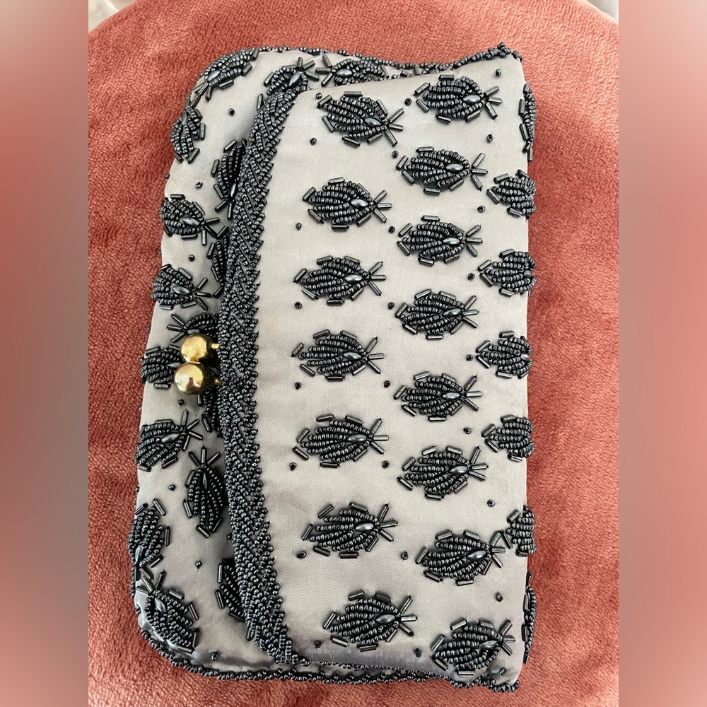 Vintage Hand Beaded Clutch
